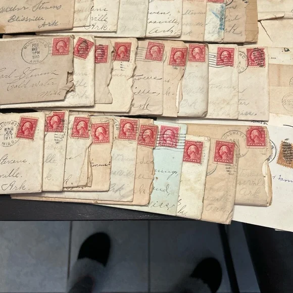 Vintage Stamped Envelopes Collection lot of 106 postmarked 1902-1960 - Picture 14 of 15